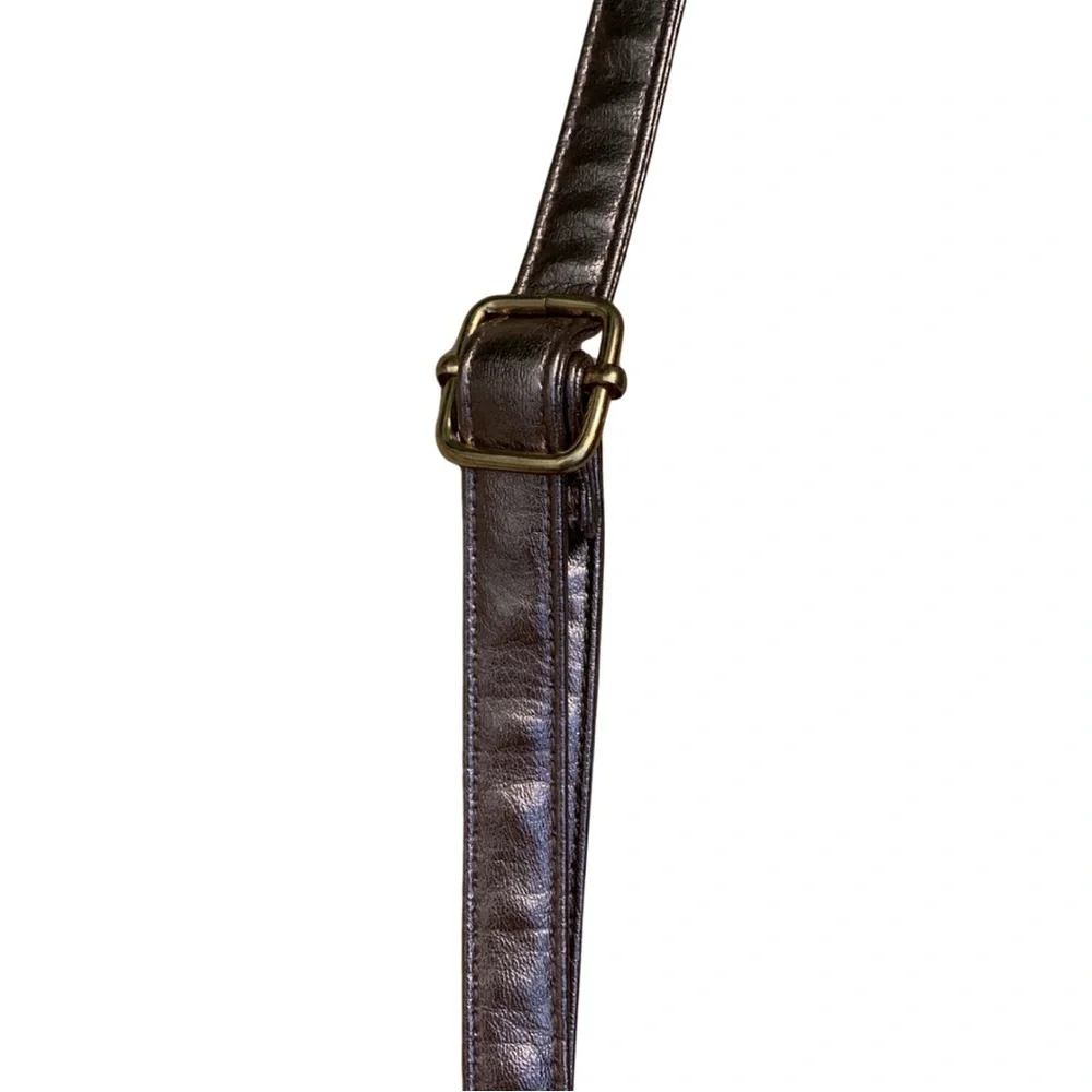 2/$30 Beya Silver Woven Bucket Crossbody Handbag Metallic Gray Quilted